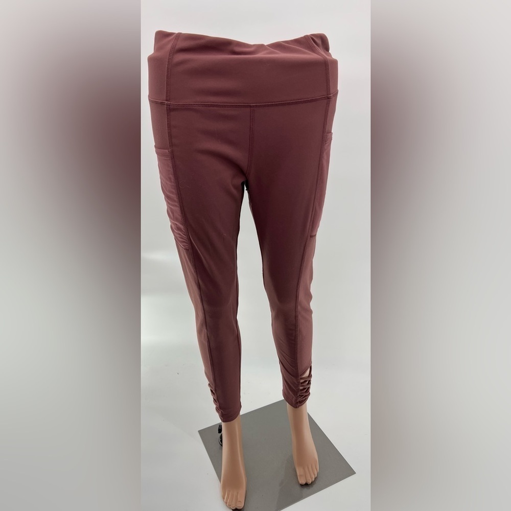Mono B Women's Mauve Leggings Elastic Waist Pull On Size M
